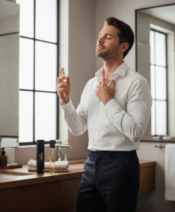 homme qui se parfum